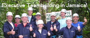 Executive team together in Jamaica